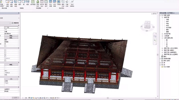 BIM再现敦煌壁画佛国世界（学生BIM竞赛作品）