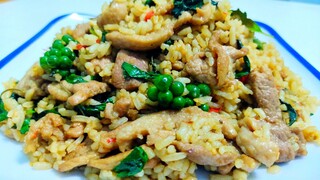 ข้าวผัดกระเพราเป็ด ความเผ็ดความอร่อยระดับ10 รสชาติจัดจ้านอร่อย สไตล์ | ครัวบ้านๆ Channel