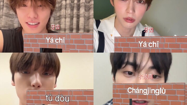 ชาลเลนจ์การพูดภาษาจีนของไอดอลในเวอร์ชันต่างๆ
