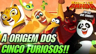 os CINCO FURIOSOS surgiram ASSIM!!! Kung Fu Panda : SEGREDOS do PERGAMINHO - Resumo Completo