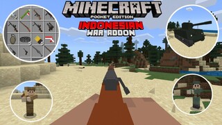 แจก+รีวิวแอดออนIndonesian warโครตเจ๋ง!!มีของและปืนเยอะมาก!! Minecraft pe 1.16.201 สงครามอินโดนีเซีย