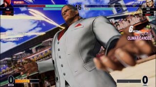 KOF15　チャンピオン　庵vsギース　３２Hitクライマックスコンボvs２７Hit雷剛レイジングコンボ