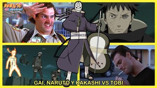 La Batalla de Gai, Naruto y Kakashi vs Tobi | Se revela que Tobi es Obito | Naruto Shippuden 324-343