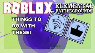 Things to do with SPLITTING SLIME & ABSORBING SLIME! | Roblox Elemental Battleground