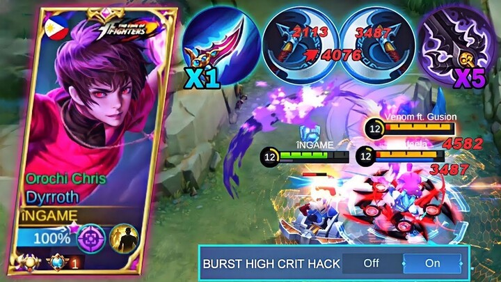 NEW DYRROTH ONE SHOT HIGH CRITICAL BUILD 101% BROKEN  ENEMY ( MAGNIFICENT DAMAGE