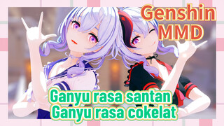 [Genshin Impact, MMD] Ganyu rasa santan & Ganyu rasa cokelat