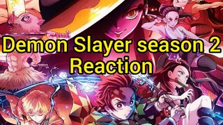 Demon Slayer season 2 trailer 2 reaction