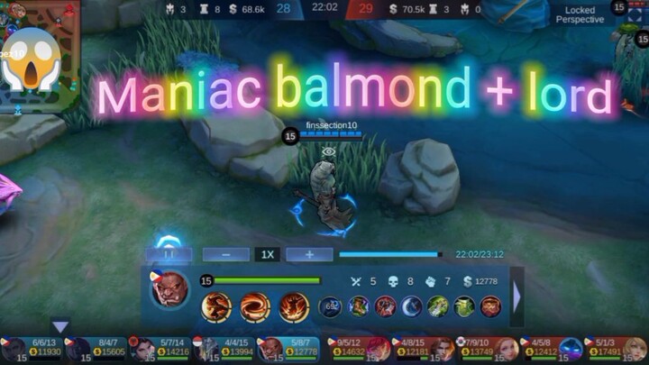 MANIAC BLAMOND + LORD = VICTORY