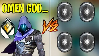 Valorant: Radiant Omen GOD VS 4 Iron Players! - Who Wins?