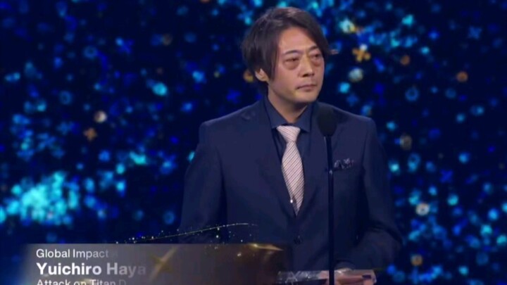 2025Crunchyroll动画大赏 《进击的巨人》获颁首个全球影响力奖 最终季监督林祐一郎代表全体创作人员上台领奖＆发表获奖感言