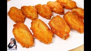 ปีกไก่ทอดน้ำปลา : Fried Chicken Wings with Fish Sauce l Sunny Thai Food