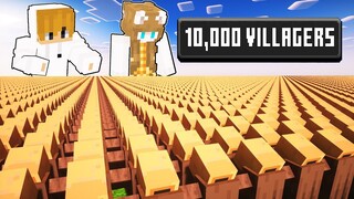 How 10,000 Villagers worship CeeGee in Minecraft! (Tagalog)
