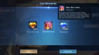 GET YOUR FREE ELITE SKIN CHEST AND  DIAMONDS WITH EXTRA PROMO DIAMONDS! NEW EVENT - MOBILE LEGENDS