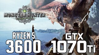 Monster Hunter World on Ryzen 5 3600 + GTX 1070Ti 1080p,1440p benchmarks!