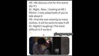 Huh...👀😆🤣😏💞 #Ahnhyoseop #Kimsejeong #Hyojeong 💏 💫 🔐 💕 #So lovely couple💞
