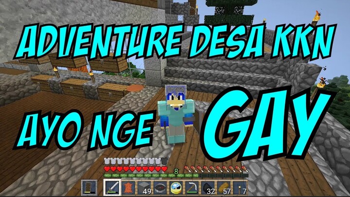 ADVENTURE DESA KKN - VERSI MINECRAFT | MOMMENT LUCU NDIX