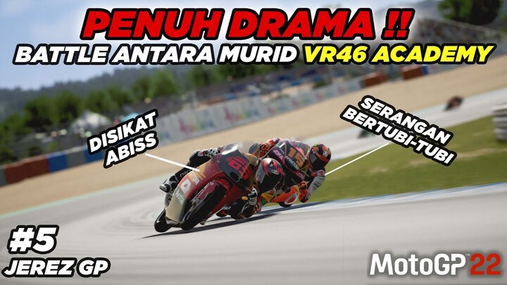 Pertarungan Ketat di Kubu VR46 Academy ! Rossi jadi Tegang 🔥 Live Gameplay Career MotoGP ™ 22  Ep 5