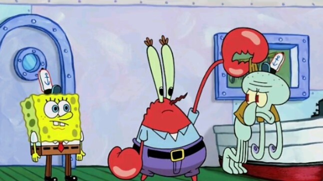 SpongeBob สวมกางเกงขายาว และ Squidward จริงๆ แล้ว...