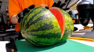 Fruit cutting! fresh fruit juice | watermelon, pineapple, tangerine - Korean food