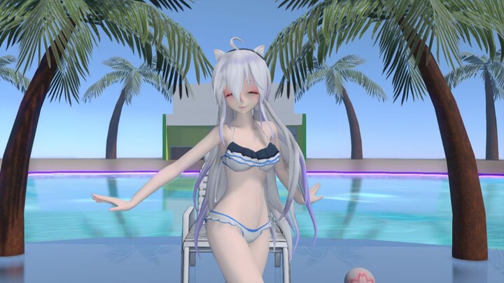 【MMD/4K/布料】热爱泳装的你