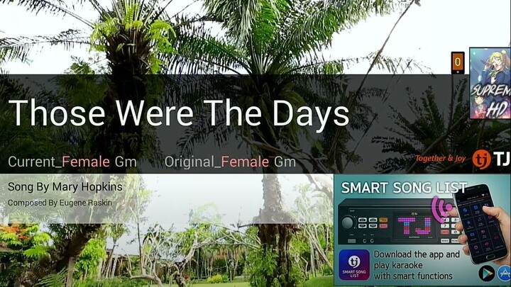 Those Where The Days | Mary Hopkin | Karaoke |HD
