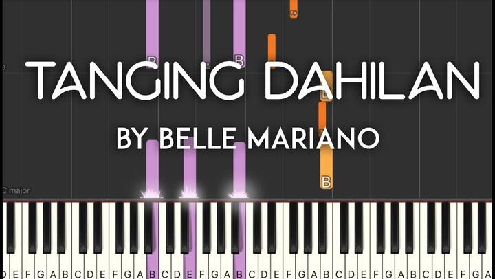 Tanging Dahilan by Belle Mariano synthesia piano tutorial | with lyrics / free sheet music