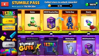 🔥 Stumble Guys x Tetris: Exclusive January Pass REVEAL! Free Skins, New Emote, 0.63 Update Hype! 🚀