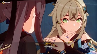 An unexpected yuri moment between HuTao and Kinrara 😳  | Genshin Impact (v3.7)
