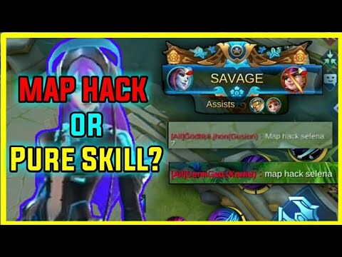 MAP HACK SELENA or PURE SKILLS | SELENA MONTAGE #7 + SKIN GIVEAWAY | Mobile legends