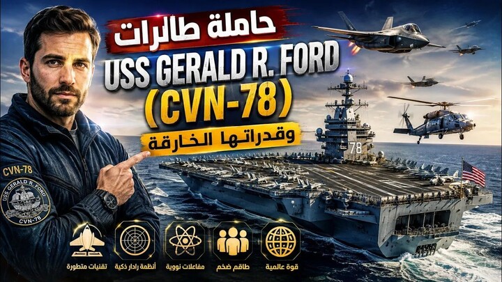 🚢 حاملة الطائرات USS Gerald R. Ford (CVN-78) وقدراتها الخارقة