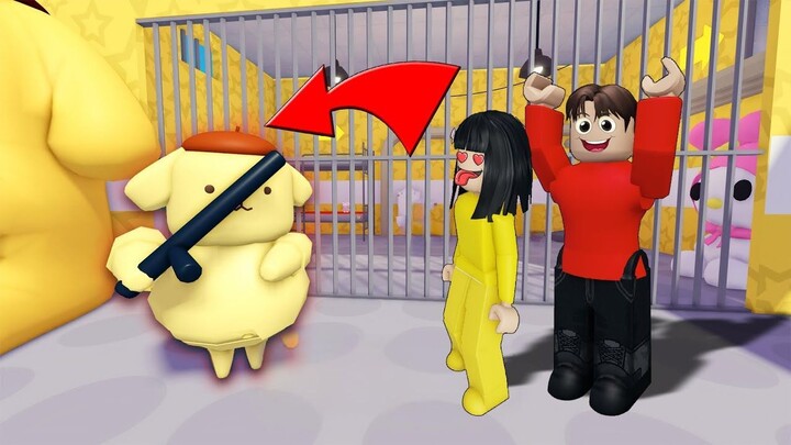Yuta Dan Mio Lari Dari Kejaran Penjara Pompompurin  ROBLOX