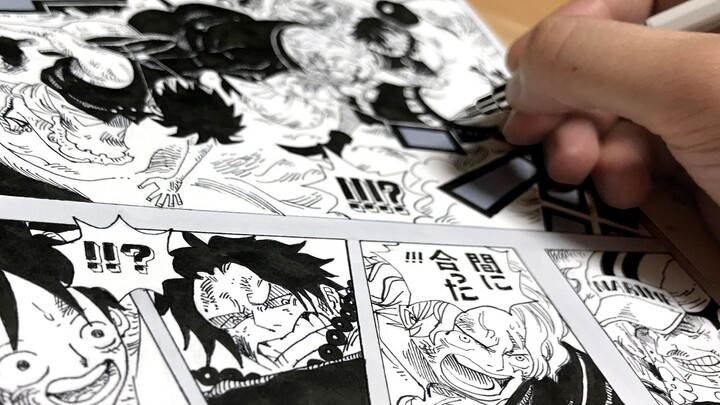 Mình vẽ nguyên một trang Vua Hải Tặc![ONE PIECE]
