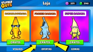 VAI CHEGAR NOVA SKIN GRÁTIS DA BANANA ESPECIAL NO STUMBLE GUYS [ATUALIZAÇÃO 0.47] É POSSÍVEL? 🍌😱