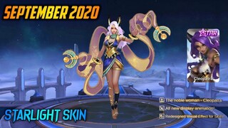 SEPTEMBER 2020 STARLIGHT SKIN IN MOBILE LEGENDS | ESMERELDA CLEOPATRA SKIN | MOBILE LEGENDS