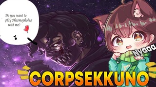 SYKKUNO SAW CORPSE'S FACE? | CORPSE INVITED SYKKUNO TO PLAY PHASMOPHOBIA WITH HIM