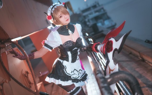 [cos collection] น้องสาวคอสเพลย์Honkai Impact Gakuen 3 Dark Rose หุ่นน้องสาวของ Miss ดีเกินไป