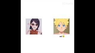 É verdade que você tem duas línguas na boca?😏 #naruto #boruto #memes #anime