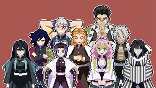 [ Demon Slayer ] Homemade pixel animation nine-pin shake shake shake shake shake shake