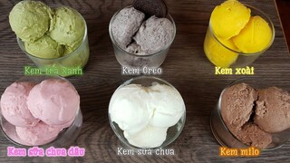 Chỉ 5 phút làm đủ vị kem healthy không dùng whipping cream, không máy làm kem, không máy đánh trứng