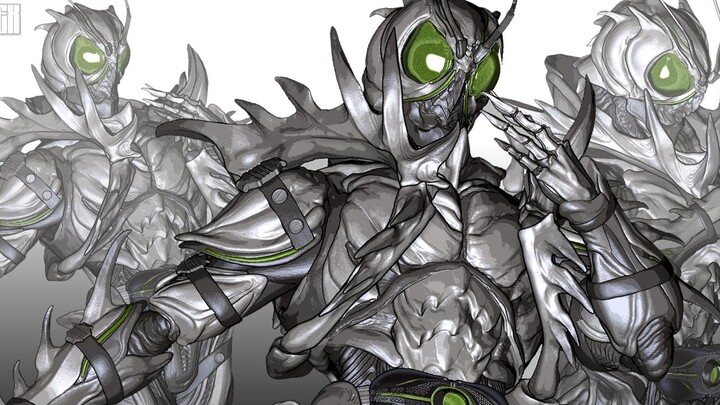 "Kamen Rider" Shadow Moon Production Demonstration "Zbrush"