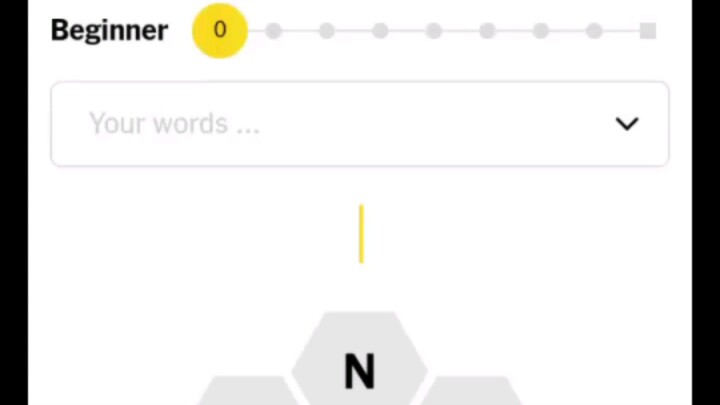 New York Times games spelling bee today's puzzle