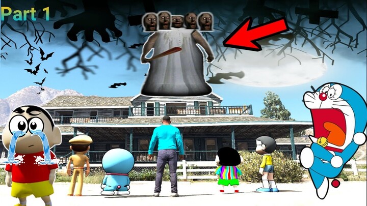 GTA 5 | Granny Playing Hide Seek With Shinchan Doraemon 😱 Full Fun😂