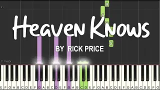 Heaven Knows by Rick Price synthesia piano tutorial + sheet music
