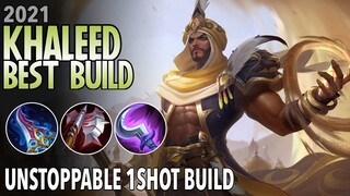 Khaleed Best Build in 2021 | Top 1 Global Khaled Build | Khaleed Gameplay -Mobile Legends: Bang Bang