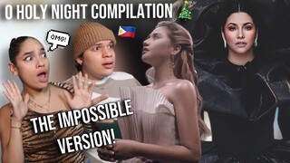 Vocal MADNESS! Waleska & Efra react to Famous Filipino Singers Cover of "Oh Holy Night" Compilation