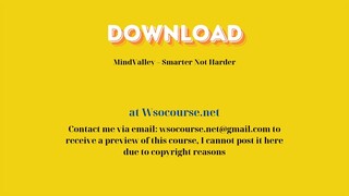 [GET] MindValley – Smarter Not Harder