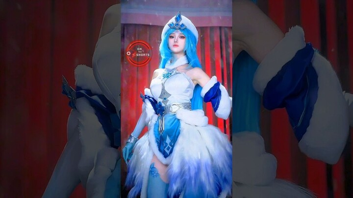 Wang Zhaojun So Cute ❄️ Honor of Kings Cosplay #shorts