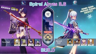 [Spiral Abyss] 3.6 : Build : Raiden Hyperbloom & Ayaka | Genshin Impact