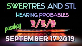 SWERTRES HEARING TODAY SEPTEMBER 17 2019