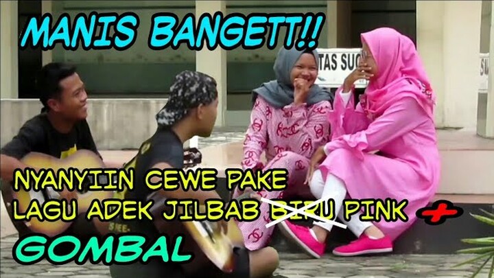 □GOMBAL CEWE PAKE GITAR AKUSTIK ,GILA CEWENYA MANIS BANGETT!! (PRANK INDONESIA)